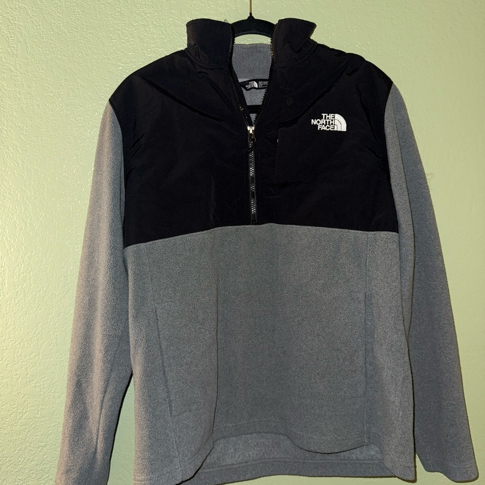 The North Face Black and Gray Zip-Up Jacket